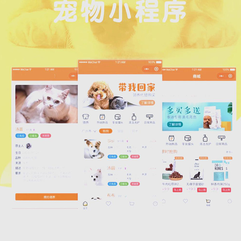 怎么開發寵物店小程序