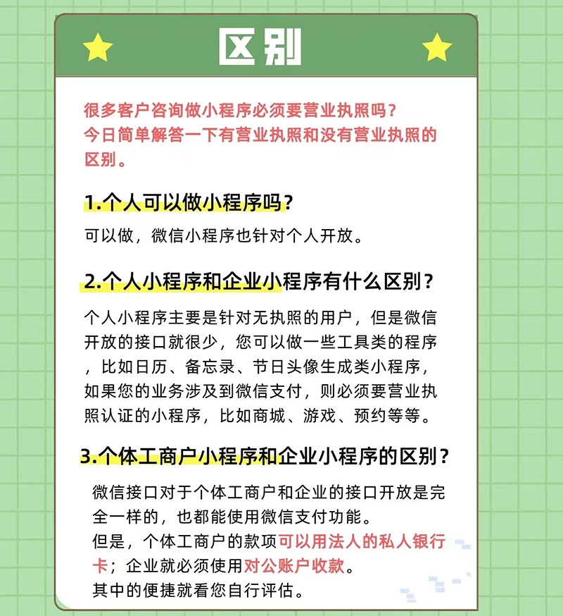 個人可以開發微信小程序嗎